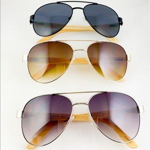 Men’s wood aviator